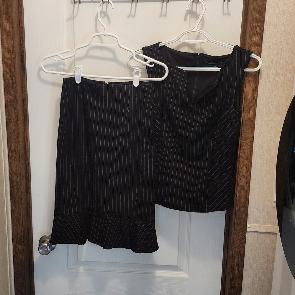 Pin Stripe Skirt and Bodice top SET